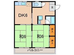 クレスト六甲の物件間取画像